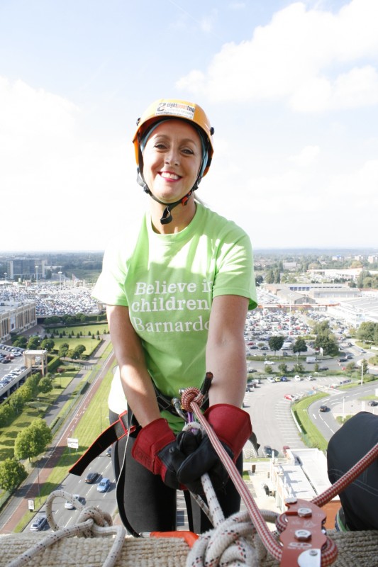 New Image for MANDY ON CLOUD 9 AFTER CHARITY ABSEIL SUCCESS